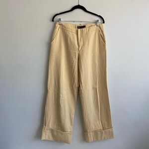 ZARA Wide Leg Rolled Cuff Carpenter Jeans